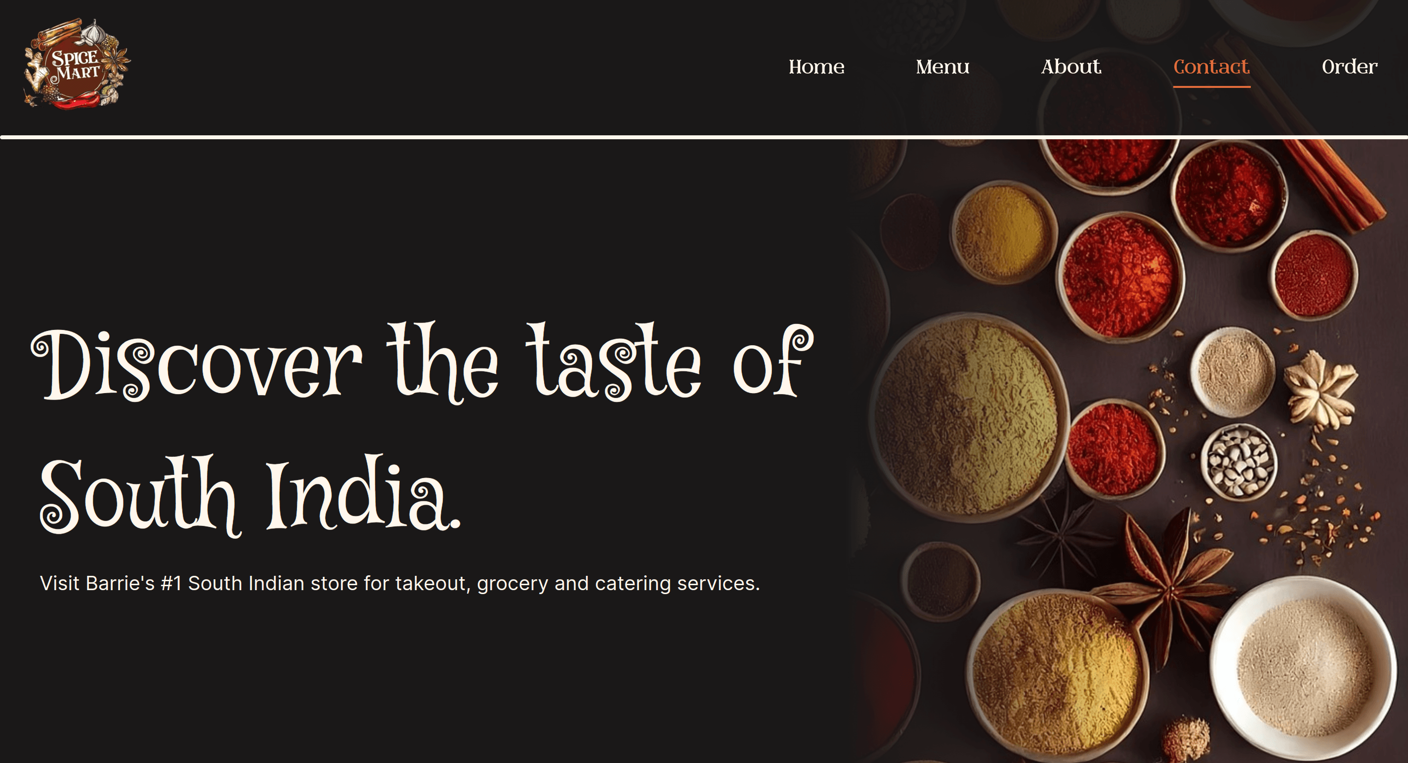 Store Website: Spice Mart preview